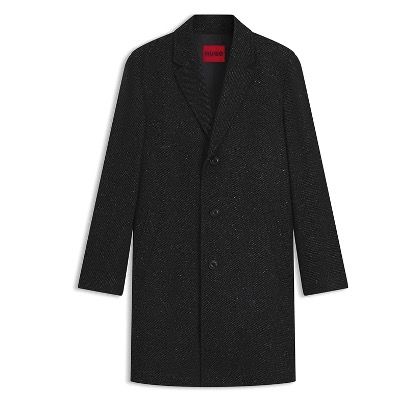 🥼 HUGO Mantel aus Cavalry-Twill Malte2541 in Schwarz für 209€ (statt 280€)