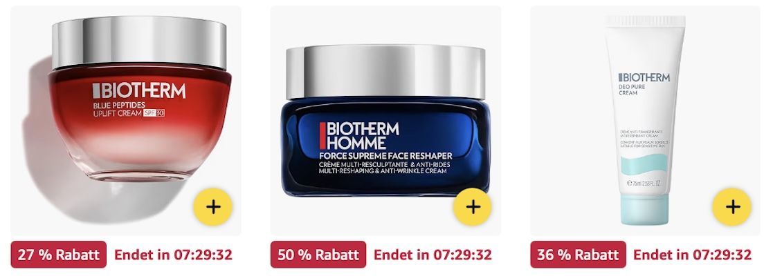 🤴👸 Amazon: Biotherm Megasale z.B. 100ml Eau de Toilette für 26€ (statt 30€)