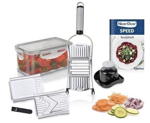 🫑🥒 Genius Nicer Dicer 9-tlg. Speed Set für 15€ (statt 26€) 🫑🥒 Genius Nicer Dicer 9 tlg. Speed Set für 15€ (statt 26€)