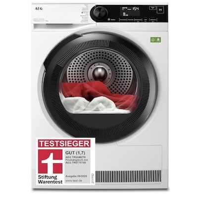 AEG TR8AMZ78 Wärmepumpentrockner mit 8kg für 777€ (statt 849€)
