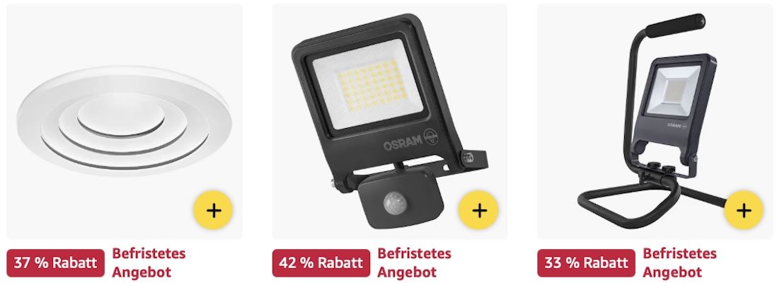 🔛🔝💡 Amazon: Osram Beleuchtung Sale z.B. LED Arbeitsleuchte für 40€ (statt 54€)