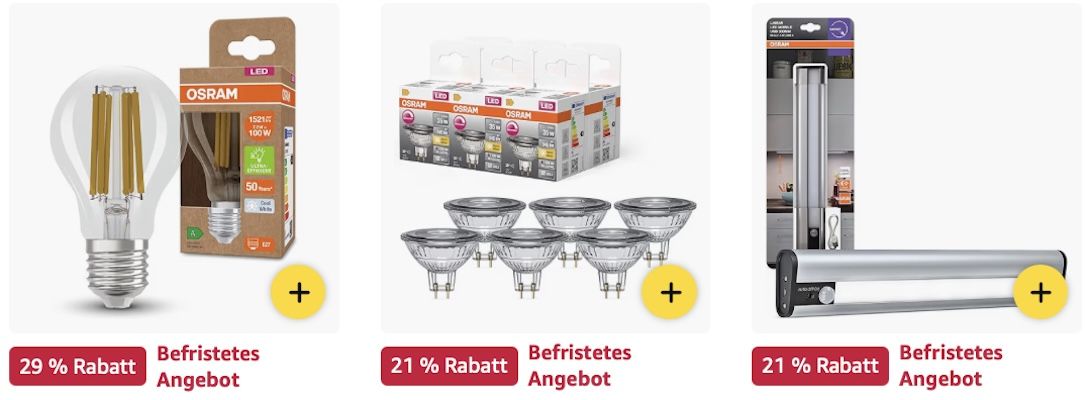 🔛🔝💡 Amazon: Osram Beleuchtung Sale z.B. LED Arbeitsleuchte für 40€ (statt 54€)