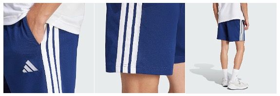 🩳 Adidas Essential Three Stripes Jersey Short Dunkelblau ab 19,94€ (statt 28€)