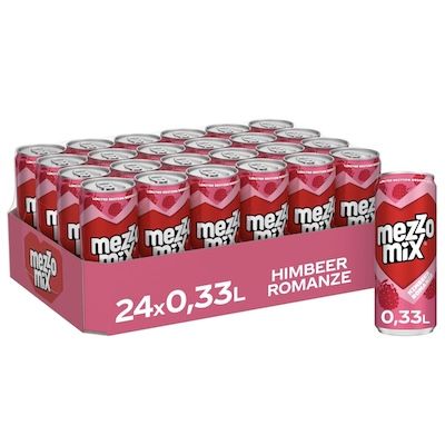 🍒 24x 330ml Mezzo Mix Himbeere – Cola-Mix-Getränk aus Cola & Himbeere für 16,99€ (statt 24€)