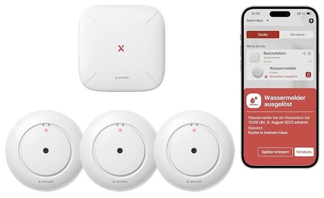 💦🫷🏻 3er Set X-Sense SWS54 Smart-Wasserleckdetektor für 47,99€ (statt 60€) 💦🫷🏻 3er Set X Sense SWS54 Smart Wasserleckdetektor für 47,99€ (statt 60€)