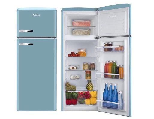 🏠 Schnell? Amica Retro Kühl‑Gefrierkombination in Türkisblau 🧨 für 263,09€ (statt 470€) 🏠 Schnell? Amica Retro Kühl‑Gefrierkombination in Türkisblau 🧨 für 263,09€ (statt 470€)