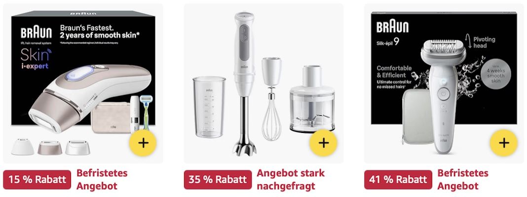 🤎 Amazon: BRAUN Sale – Mixer, Kontaktgrill & mehr z.B. Bartschneider für 56€ (statt 67€)