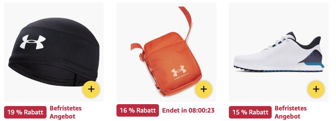 💪🏻 Amazon: Under Armour SALE z.B. Unisex Umhängetasche für 21€ (statt 25€)