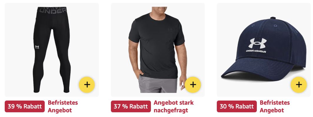 💪🏻 Amazon: Under Armour SALE z.B. Unisex Umhängetasche für 21€ (statt 25€)