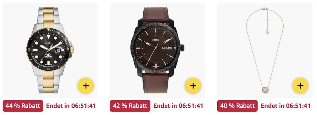 ⌚️ Amazon: Fossil Geschenkideen im Sale z.B. Geldbörse für 48€ (statt 79€)