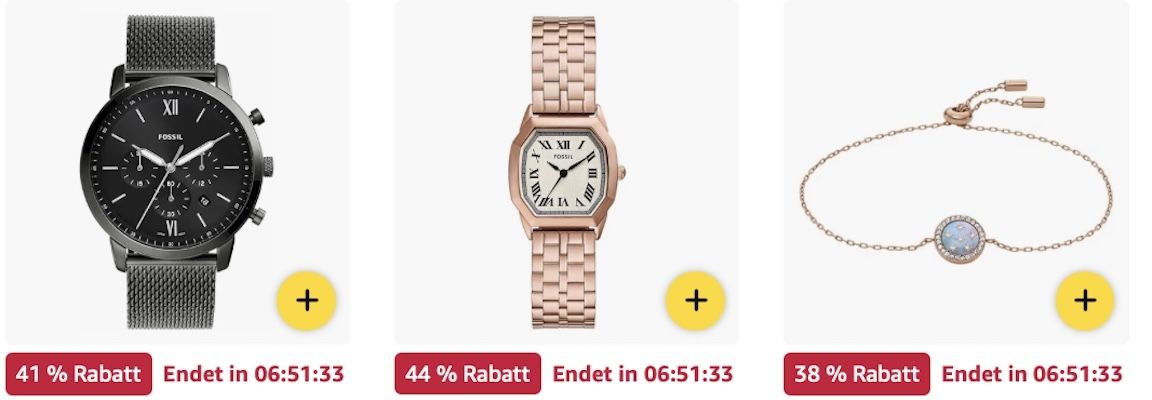 ⌚️ Amazon: Fossil Geschenkideen im Sale z.B. Geldbörse für 48€ (statt 79€)
