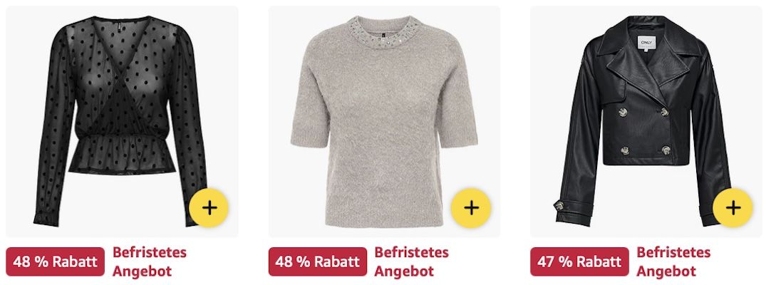 👸 Amazon: ONLY Megasale – Gürtel, Jacken, Jeans & mehr im WSV