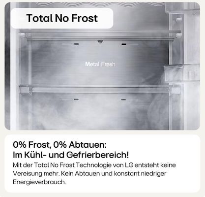 LG Kühl  & Gefrierkombination mit 387L für 509€ (statt 614€)