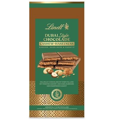 🤤 150g Lindt Cashew Hasselnuss Tafel Dubai Style Chocolade für 9,99€ (statt 13€)