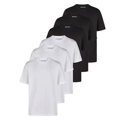 👕 6er Pack Jack & Jones Tshirt Basic in 3 Color-Sets für 49,99€ (statt 63€)
