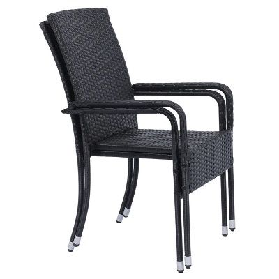 🏠 Juskys Yoro Gartenstuhl 2er Set mit Armlehnen aus Polyrattan für 51,99€ (statt 70€)