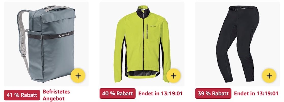 ☀️🚴🏻 Amazon: VAUDE Mega Sale z.B. Comyou Pro Hinterradtasche für 69€ (statt 80€) ☀️🚴🏻 Amazon: VAUDE Mega Sale z.B. Comyou Pro Hinterradtasche für 69€ (statt 80€)