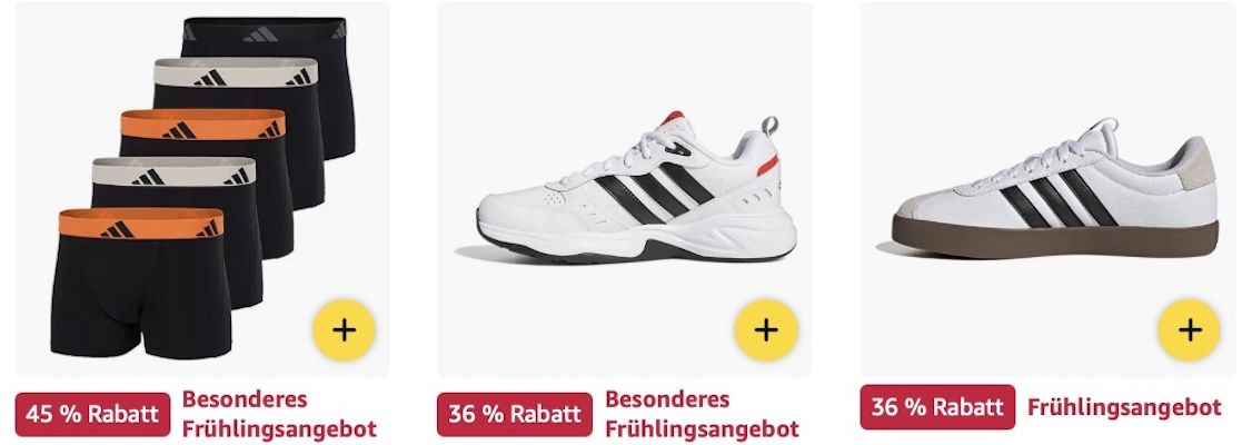👟👕🤑 Amazon: Adidas Big Frühlings Sale z.B. French Terry Sweatshirt für 23€ (statt 30€)
