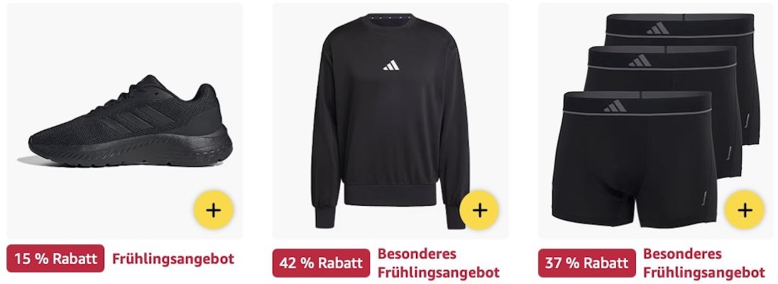 👟👕🤑 Amazon: Adidas Big Frühlings Sale z.B. French Terry Sweatshirt für 23€ (statt 30€)