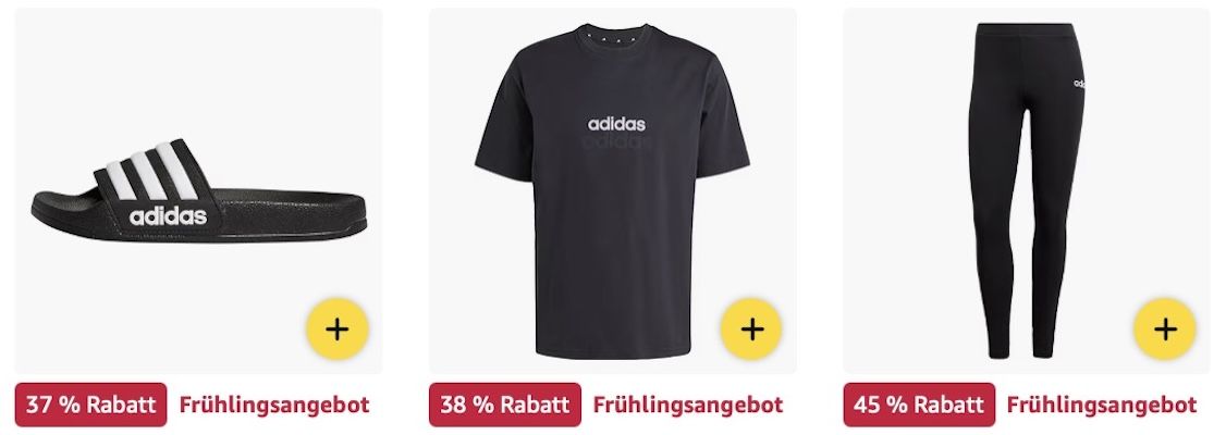 👟👕🤑 Amazon: Adidas Big Frühlings Sale z.B. French Terry Sweatshirt für 23€ (statt 30€)