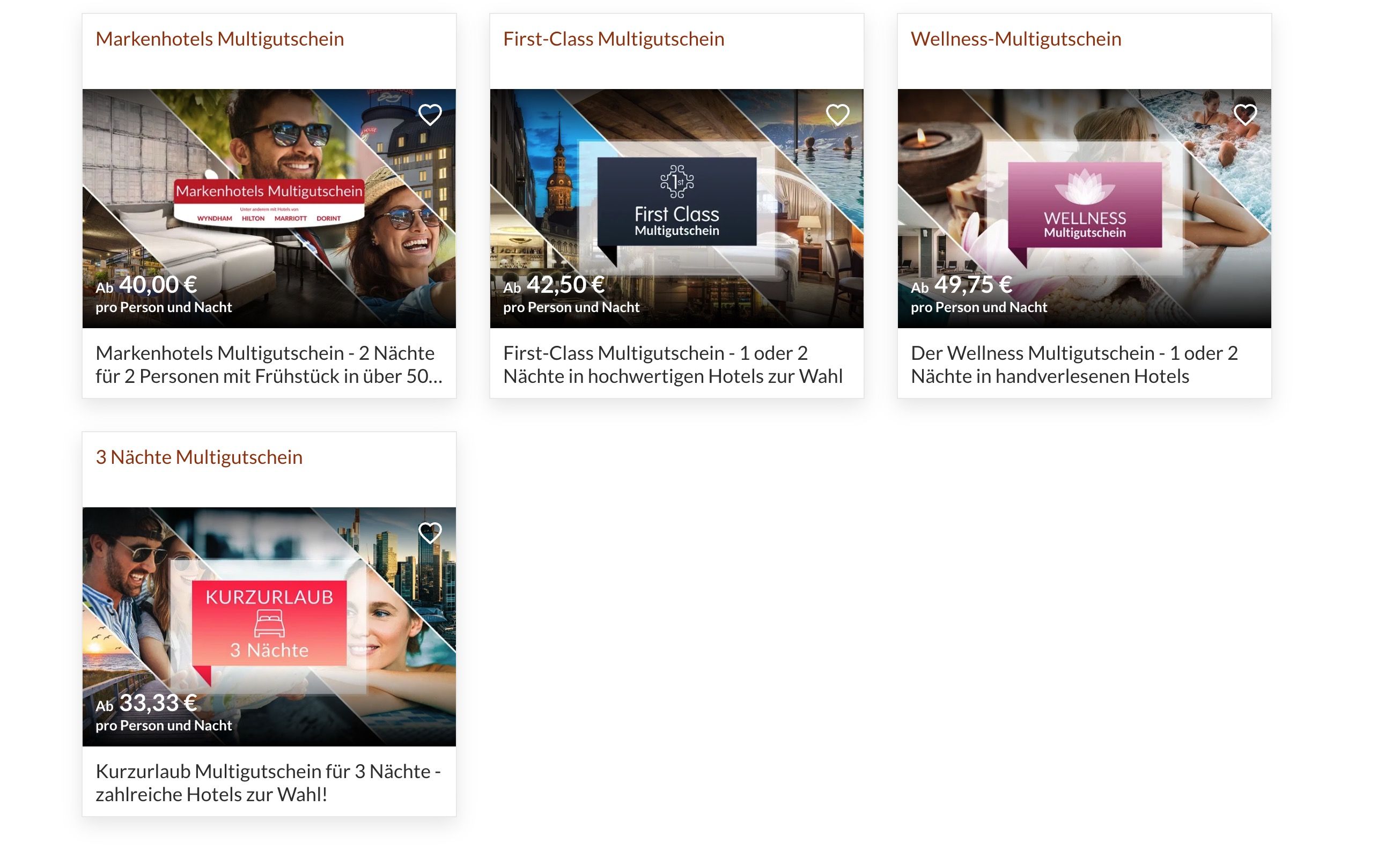 🧳 Animod Hotelgutscheine und Kurzreisen ➡️ ab 33,33€ pro Person und Nacht