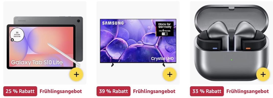 💻⌚️📲 Amazon: Samsung im Frühlings Sale z.B. Galaxy Book4 Edge Galaxy AI Laptop für 1.099€ (statt 1.250€)