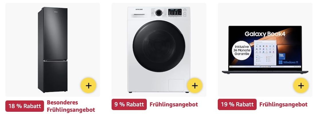 💻⌚️📲 Amazon: Samsung im Frühlings Sale z.B. Galaxy Book4 Edge Galaxy AI Laptop für 1.099€ (statt 1.250€)