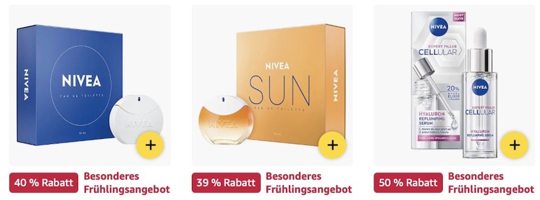 🔝🧴 Amazon: NIVEA Mega Frühlings Sale z.B. Anti Age Hyaluron Feuchtigkeitscreme für 8€ (statt 13€)