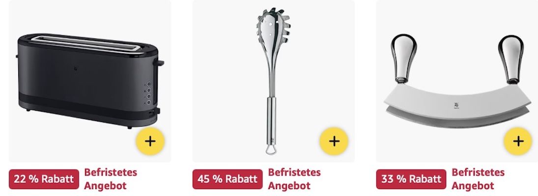 👨‍🍳 Amazon: WMF Mega Sale z.B. LONO 2 in 1 Kontaktgrill für 100€ (statt 121€)