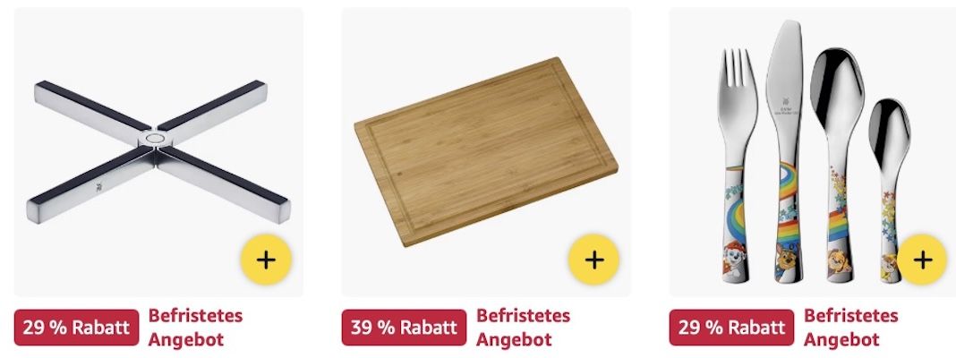 👨‍🍳 Amazon: WMF Mega Sale z.B. LONO 2 in 1 Kontaktgrill für 100€ (statt 121€)