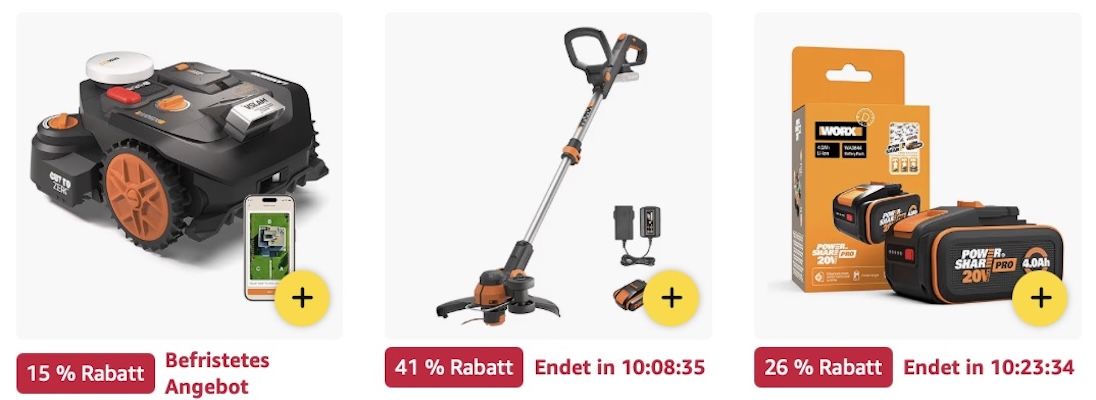 🏡🪴 Amazon: WORX Megasale 👉🏻 Akku-Rasentrimmer für 144€ (statt 169€) 🏡🪴 Amazon: WORX Megasale 👉🏻 Akku Rasentrimmer für 144€ (statt 169€)