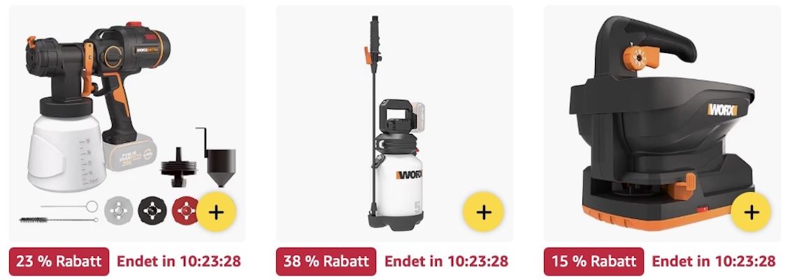 🏡🪴 Amazon: WORX Megasale 👉🏻 Akku Rasentrimmer für 144€ (statt 169€)