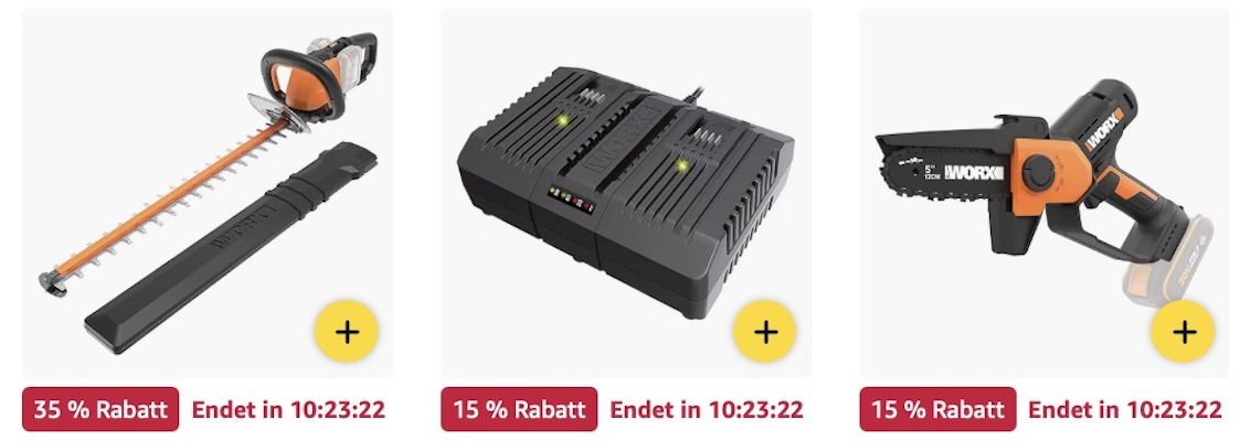 🏡🪴 Amazon: WORX Megasale 👉🏻 Akku Rasentrimmer für 144€ (statt 169€)