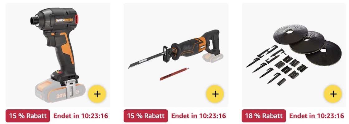🏡🪴 Amazon: WORX Megasale 👉🏻 Akku Rasentrimmer für 144€ (statt 169€)