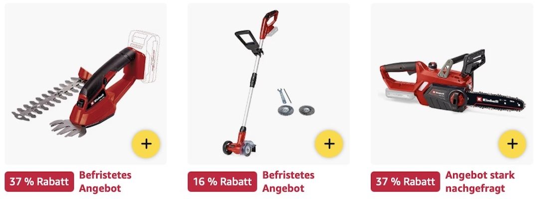 TOP! 🪏🏡 Amazon: Einhell Geräte Sale z.B. Akku Multifunktionswerkzeug für 53€ (statt 59€)