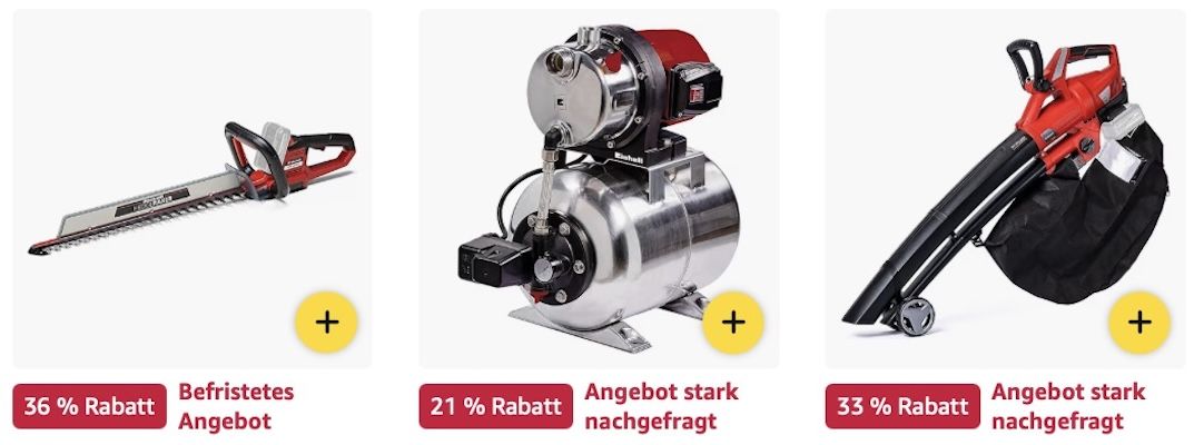 TOP! 🏡 Amazon: Einhell Geräte Sale z.B. Akku-Multifunktionswerkzeug für 53€ (statt 59€) TOP! 🏡 Amazon: Einhell Geräte Sale z.B. Akku Multifunktionswerkzeug für 53€ (statt 59€)