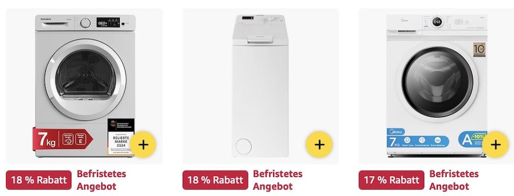 🔝🧺 Amazon: Waschmaschinen & Trockner im Sale z.B. LG Waschmaschine mit 9kg für 499€ (statt 588€) 🔝🧺 Amazon: Waschmaschinen & Trockner im Sale z.B. LG Waschmaschine mit 9kg für 499€ (statt 588€)