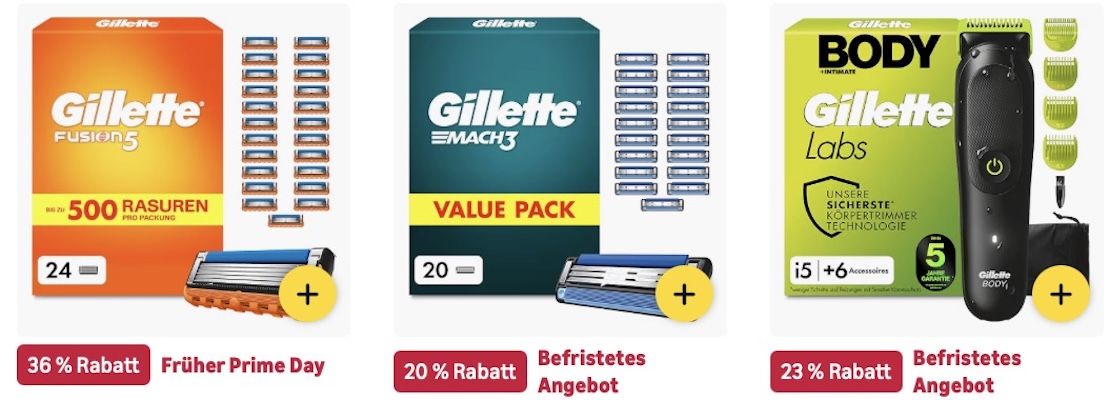 🔝🤑🪒 Amazon: Gillette im frühen Prime Day Sale 👉🏻 Gillette Labs Herren Rasierer für 38€ (statt 50€) 🔝🤑🪒 Amazon: Gillette im frühen Prime Day Sale 👉🏻 Gillette Labs Herren Rasierer für 38€ (statt 50€)
