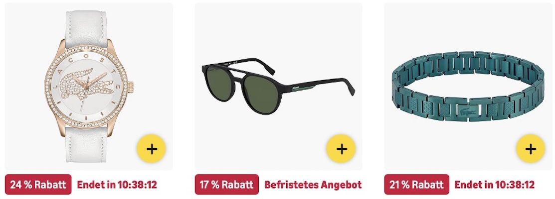 🐊 Amazon: Lacoste Megasale - Uhren, Schmuck & mehr z.B. Herren Sonnenbrille für 54€ (statt 67€) 🐊 Amazon: Lacoste Megasale Uhren, Schmuck & mehr z.B. Herren Sonnenbrille für 54€ (statt 67€)