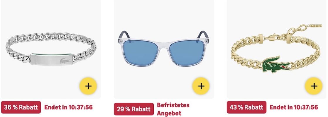 🐊 Amazon: Lacoste Megasale - Uhren, Schmuck & mehr z.B. Herren Sonnenbrille für 54€ (statt 67€) 🐊 Amazon: Lacoste Megasale Uhren, Schmuck & mehr z.B. Herren Sonnenbrille für 54€ (statt 67€)