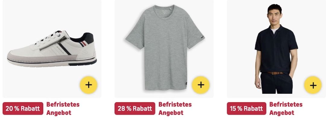 🔝👖🧦 Amazon: Tom Tailor Mega Sale – Jeans, T-Shirts, Socken & mehr 🔝👖🧦 Amazon: Tom Tailor Mega Sale – Jeans, T Shirts, Socken & mehr