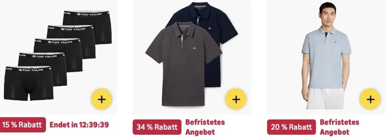 🔝👖🧦 Amazon: Tom Tailor Mega Sale – Jeans, T-Shirts, Socken & mehr 🔝👖🧦 Amazon: Tom Tailor Mega Sale – Jeans, T Shirts, Socken & mehr
