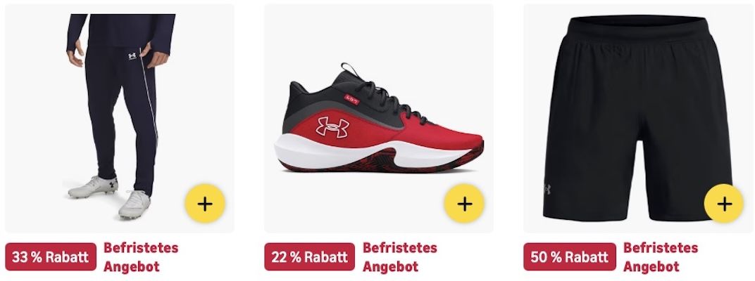 🔥🏃🏻💪🏻 Amazon: Under Armour SALE z.B. Logo T Shirt für 16,99€ (statt 22€)