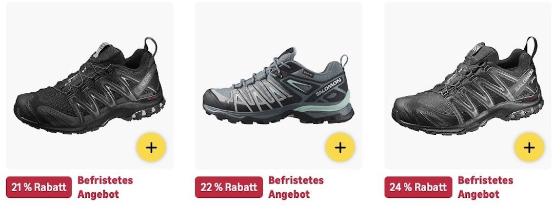 🔝🥾 Amazon: Salomon Sale z.B. XA PRO 3D Wanderschuhe für 107€ (statt 137€)