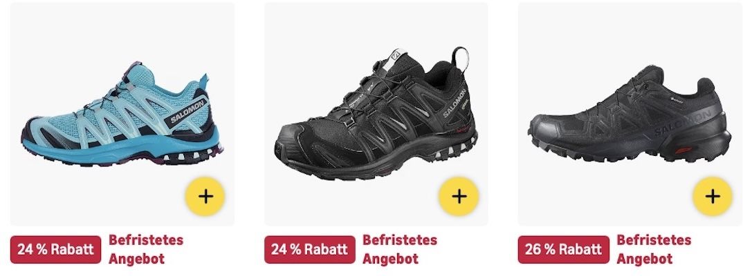🔝🥾 Amazon: Salomon Sale z.B. XA PRO 3D Wanderschuhe für 107€ (statt 137€)