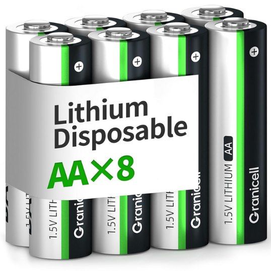 🔋 8x 1,5V Lithium AA Batterien mit 3.700mAh für 7,59€ (statt 15€)