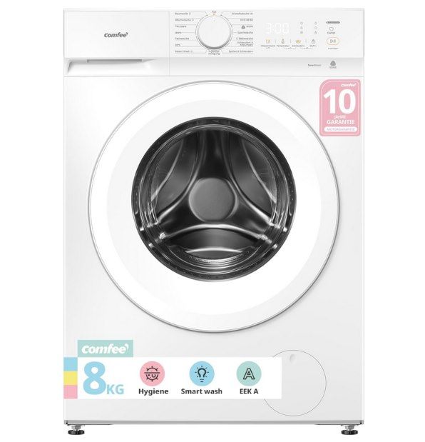 👕 Comfee Waschmaschine 8kg mit Tierhaar-Programm & Dampffunktion für 278,79€ (statt 310€)