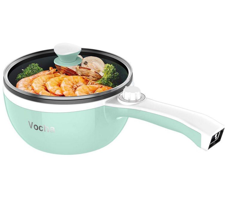 🍲 Vocha 1,5L Hot Pot Multikocher & Pfanne mit Deckel für 22,49€ (statt 40€)