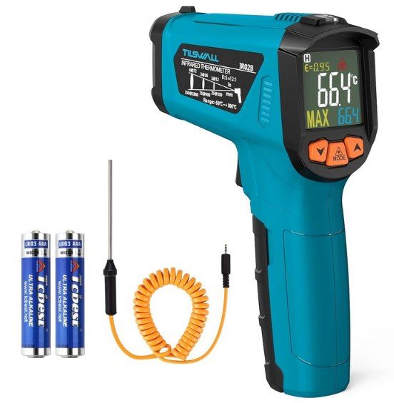 🌡️ Tilswall Infrarot Thermometer -50°C bis 800°C für 18,99€ (statt 30€)