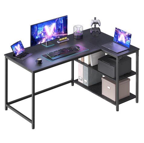 💼 VASAGLE Eckschreibtisch mit verstellbarer Ablage ab 46,74€ (statt 55€) – 3 Designs